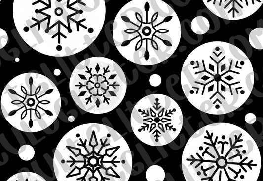 Pre-cut Abstract Snowflake Template