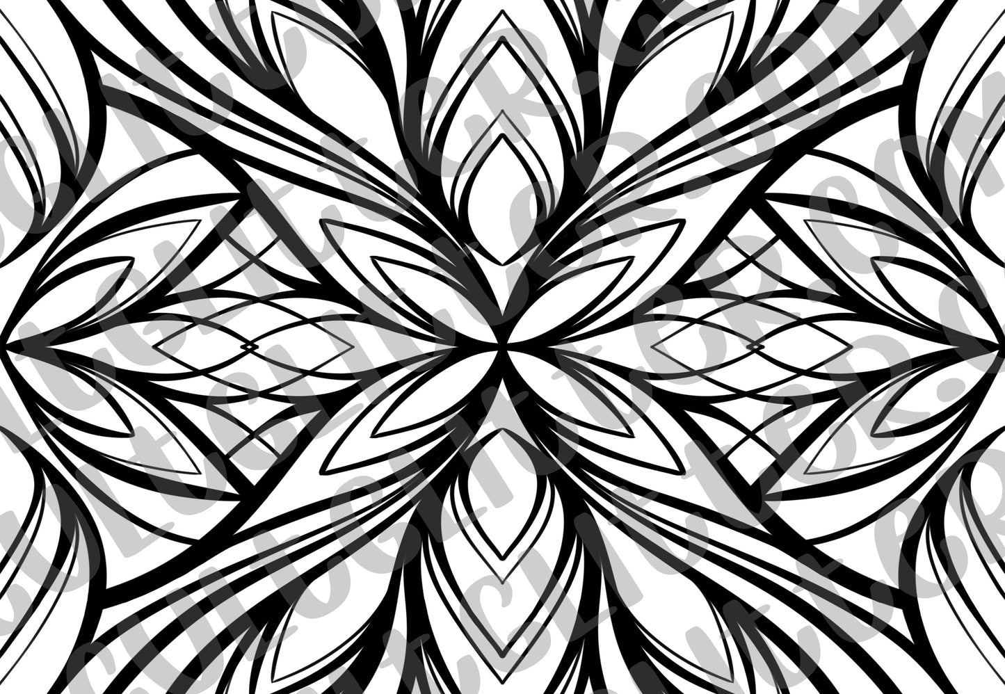 Pre-cut Abstract Petals Template